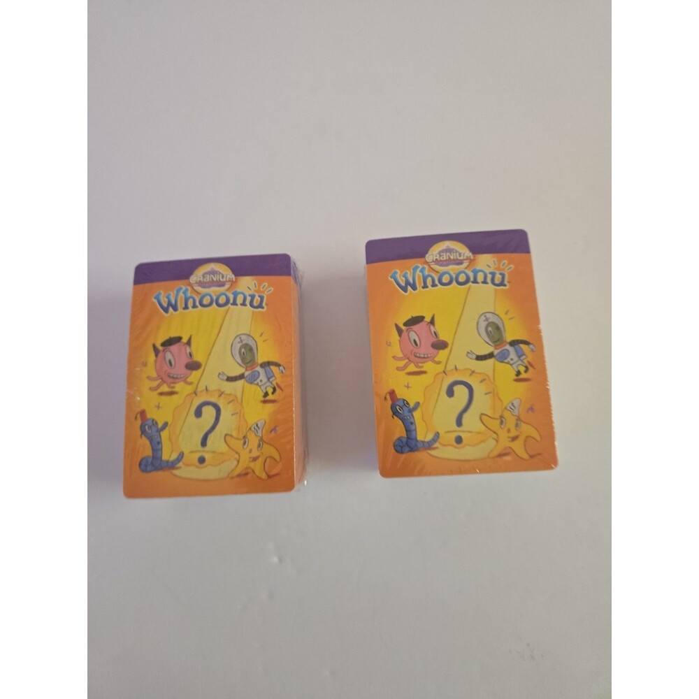 Whoonu Game by Cranium Replacement Game Cards 2 Sealed Deck of 300 Cards Total